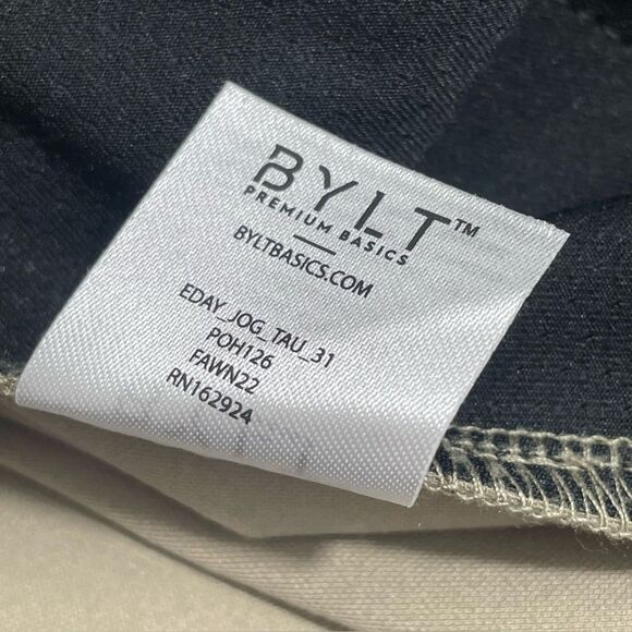 BYLT Premium Basics Everyday Jogger Pants Slim Fit Men’s Size 31 in Taupe - Picture 9 of 10